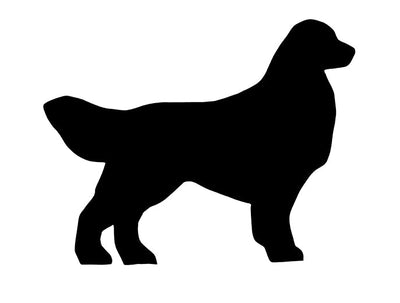 Lawn DecorGOLDEN RETRIEVER DOG SILHOUETTE - Amish Handmade All Weather Yard Wall ArtSaving Shepherd