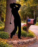 Lawn DecorGOLFER SILHOUETTE - All Weather Outdoor Golf Yard & Wall ArtSaving Shepherd