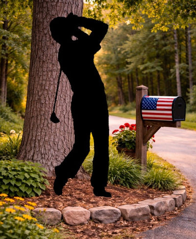 Lawn DecorGOLFER SILHOUETTE - All Weather Outdoor Golf Yard & Wall ArtSaving Shepherd