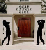 Lawn DecorGOLFING COUPLE SILHOUETTES - Male & Female All Weather Outdoor Golf Yard & Wall ArtSaving Shepherd