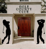 Lawn DecorGOLFING COUPLE SILHOUETTES - Male & Female All Weather Outdoor Golf Yard & Wall ArtSaving Shepherd