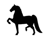 Lawn DecorHORSE SILHOUETTE - All Weather Prancing Stallion Mare Yard Wall ArtSaving Shepherd