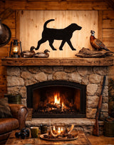 Lawn DecorLABRADOR RETRIEVER SILHOUETTE - Black Lab Dog Outdoor Garden Stake and Wall ArtSaving Shepherd