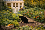 Lawn DecorLICKING CAT SILHOUETTE - All Weather Cute Kitten Outdoor Garden Yard ArtSaving Shepherd
