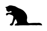 Lawn DecorLICKING CAT SILHOUETTE - All Weather Cute Kitten Outdoor Garden Yard ArtSaving Shepherd