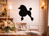 Lawn DecorPOODLE SILHOUETTE - Standard Continental Cut Pudel Yard and Wall ArtSaving Shepherd