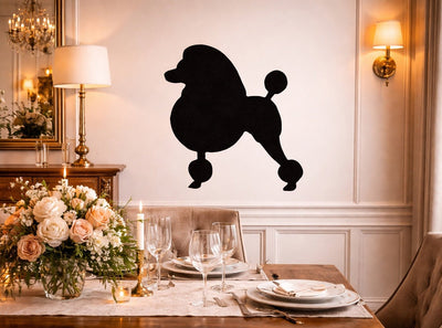 Lawn DecorPOODLE SILHOUETTE - Standard Continental Cut Pudel Yard and Wall ArtSaving Shepherd