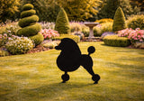 Lawn DecorPOODLE SILHOUETTE - Standard Continental Cut Pudel Yard and Wall ArtSaving Shepherd