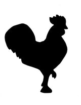 Lawn DecorROOSTER SILHOUETTE - All Weather Chicken Garden Yard Wall ArtSaving Shepherd