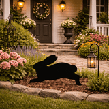 Lawn DecorRUNNING RABBIT SILHOUETTE - All Weather Outdoor Bunny Garden Yard ArtSaving Shepherd