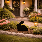 Lawn DecorSITTING BUNNY RABBIT SILHOUETTE - All Weather Outdoor Garden Yard ArtSaving Shepherd