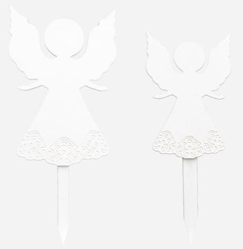 Lawn DecorSNOW ANGEL OUTDOOR DECOR - All Weather Christmas Holiday Garden StakeangelAngel FigurineSaving Shepherd