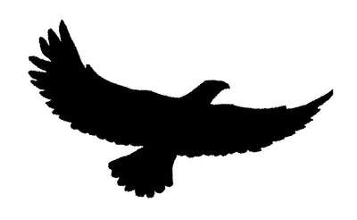 Lawn DecorSOARING AMERICAN EAGLE SILHOUETTE - Large 54" All Weather Outdoor Yard & Wall ArtSaving Shepherd
