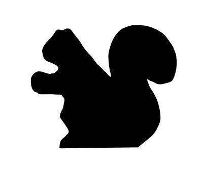 Lawn DecorSQUIRREL SILHOUETTE - Amish All Weather Wildlife Garden & Yard ArtSaving Shepherd