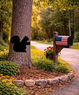 Lawn DecorSQUIRREL SILHOUETTE - Amish All Weather Wildlife Garden & Yard ArtSaving Shepherd