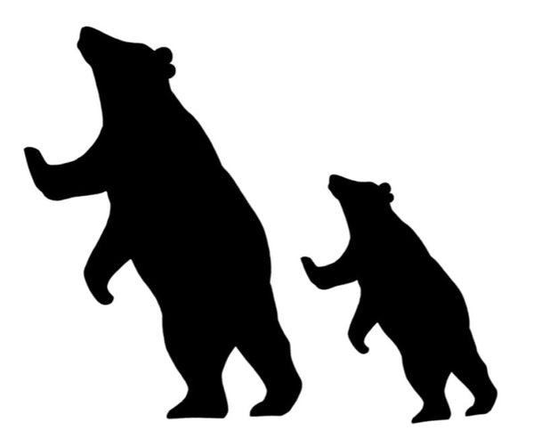 Lawn DecorSTANDING BEAR SILHOUETTE - All Weather Wildlife Garden & Yard Art in 2 SizesSaving Shepherd