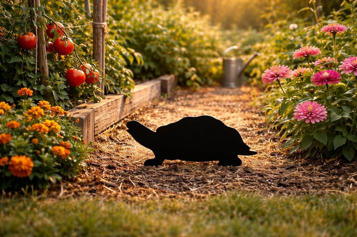 Lawn DecorTURTLE SILHOUETTE - Amish All Weather Wildlife Garden & Yard ArtSaving Shepherd