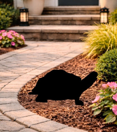 Lawn DecorTURTLE SILHOUETTE - Amish All Weather Wildlife Garden & Yard ArtSaving Shepherd
