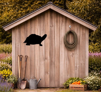 Lawn DecorTURTLE SILHOUETTE - Amish All Weather Wildlife Garden & Yard ArtSaving Shepherd