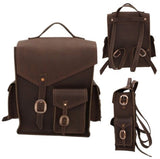 Leather BackpackLARGE HIGHLAND BACKPACK - Adjustable for Backpack or Cross Shoulder BagAmishbagSaving Shepherd