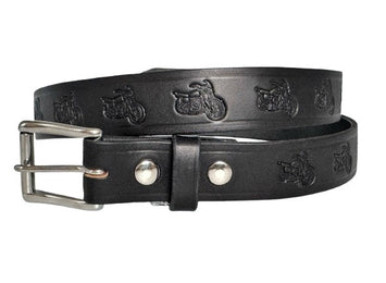 Leather BeltBIKER WORK BELT - Heavy Duty 1½ Wide Motorcycle Bike DesignbeltbeltsSaving Shepherd