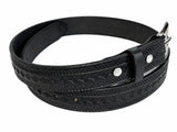 Leather BeltDIAMOND & BRAIDED ROPE EMBOSSED LEATHER BELT - Full Grain 1¼" Amish HandmadebeltbeltsSaving Shepherd