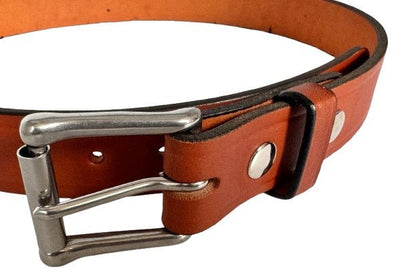 Leather BeltHEAVY DUTY WORK BELT - Black or Brown 1½" Wide with Roller BucklebeltbeltsSaving Shepherd