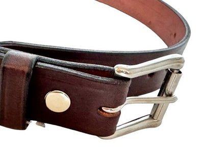Leather BeltHEAVY DUTY WORK BELT - Black or Brown 1½" Wide with Roller BucklebeltbeltsSaving Shepherd