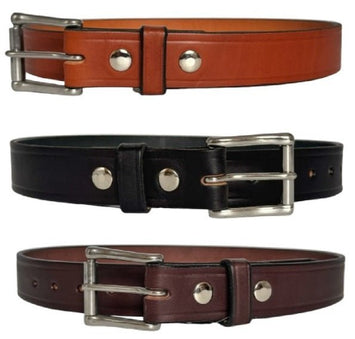 Leather BeltHEAVY DUTY WORK BELT - Black or Brown 1½