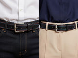 Leather BeltPATRIOT BELT - Red White & Blue Triple Stiched Bridle Leather USAbeltdress beltSaving Shepherd