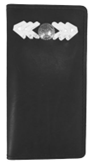 Leather WalletBLACK CHEVRON ACCENT ROPER'S WALLET - Saddle StyleBlackCatalog 2019Saving Shepherd