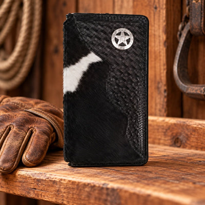 Leather WalletBLACK HIDE STAR ROPER'S WALLET - Leather CraftBlackCatalog 2019Saving Shepherd