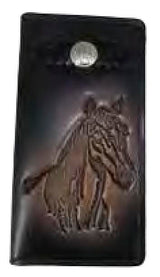 Leather WalletBLACK HORSE HEAD ROPER'S WALLET - Leather CraftBlackCatalog 2019Saving Shepherd