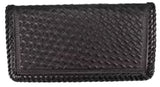 Leather WalletBLACK LACED BASKETWEAVE ROPER'S WALLET - Western ClassicBlackCatalog 2019Saving Shepherd