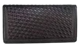 Leather WalletBLACK STITCHED BASKETWEAVE ROPER'S WALLET - Western ClassicBlackCatalog 2019Saving Shepherd