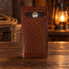 Leather WalletBROWN BASKETWEAVE CONCHO ROPER'S WALLET - Western LeatherBrownCatalog 2019Saving Shepherd