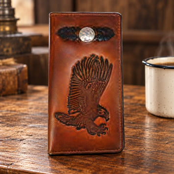 Leather WalletBROWN EAGLE ROPER'S WALLET - Western LeatherBrownCatalog 2019Saving Shepherd