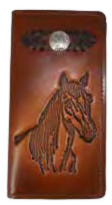 Leather WalletBROWN HORSE HEAD ROPER'S WALLET - Western ClassicBrownCatalog 2019Saving Shepherd