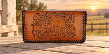 Leather WalletBROWN LACED DEER ROPER'S WALLET - Western LeatherBrownCatalog 2019Saving Shepherd