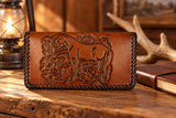 Leather WalletBROWN LACED HORSE ROPER'S WALLET - Country LeatherBrownCatalog 2019Saving Shepherd
