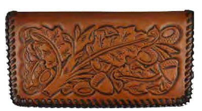 Leather WalletBROWN LACED OAK LEAF ROPER'S WALLET - Ranch StyleBrownCatalog 2019Saving Shepherd