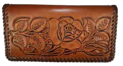 Leather WalletBROWN LACED ROSE ROPER'S WALLET - HandcraftedBrownCatalog 2019Saving Shepherd
