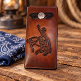Leather WalletBROWN RODEO RIDER ROPER'S WALLET - Western ClassicBrownCatalog 2019Saving Shepherd
