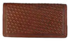 Leather WalletBROWN STITCHED BASKETWEAVE ROPER'S WALLET - HandcraftedBrownCatalog 2019Saving Shepherd
