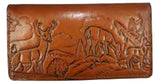 Leather WalletBROWN STITCHED DEER ROPER'S WALLET - Ranch StyleBrownCatalog 2019Saving Shepherd