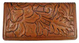Leather WalletBROWN STITCHED FLORAL SCROLL ROPER'S WALLET - HandmadeBrownCatalog 2019Saving Shepherd