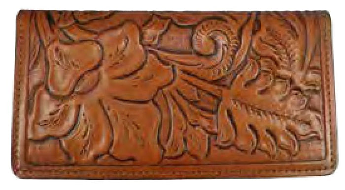 Leather WalletBROWN STITCHED FLORAL SCROLL ROPER'S WALLET - HandmadeBrownCatalog 2019Saving Shepherd