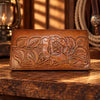 Leather WalletBROWN STITCHED ROSE ROPER'S WALLET - Country LeatherBrownCatalog 2019Saving Shepherd