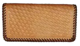 Leather WalletTAN LACED BASKETWEAVE ROPER'S WALLET - Saddle StyleCatalog 2019Coblentz LeatherSaving Shepherd