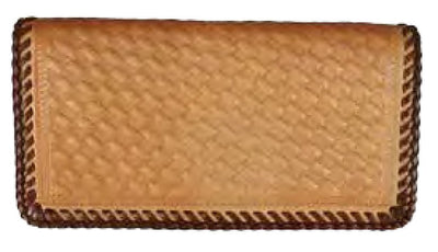 Leather WalletTAN LACED BASKETWEAVE ROPER'S WALLET - Saddle StyleCatalog 2019Coblentz LeatherSaving Shepherd